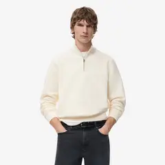 MANGO - Polera Half Zipper Hombre
