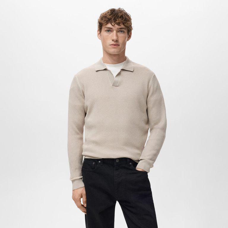 Polo Manga Larga Hombre