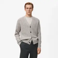 MANGO - Cardigan Manga Larga Hombre