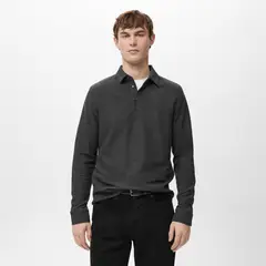 MANGO - Polo Slim fit Manga Larga Hombre