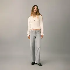 MANGO TEEN - Jean Straight Tiro Bajo Mujer