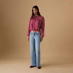MANGO TEEN - Jean Straight Tiro Bajo Mujer