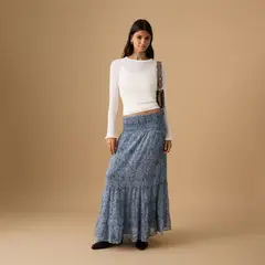MANGO TEEN - Falda Larga Mujer