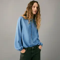 MANGO TEEN - Blusa Manga Larga Mujer