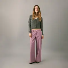 MANGO TEEN - Jean Wide Leg Tiro Bajo Mujer