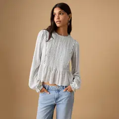 MANGO TEEN - Blusa Manga Larga Mujer