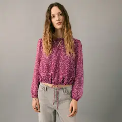 MANGO TEEN - Blusa Manga Larga Mujer