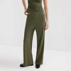 MANGO - Pantalón Flare Tiro Alto Mujer