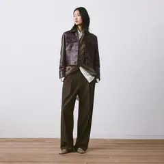 MANGO - Casaca de Cuero Mujer