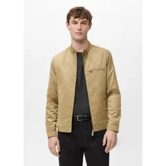 MANGO - Casaca Biker Regular fit Hombre