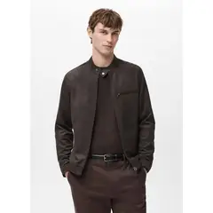 MANGO - Casaca Biker Regular fit Hombre