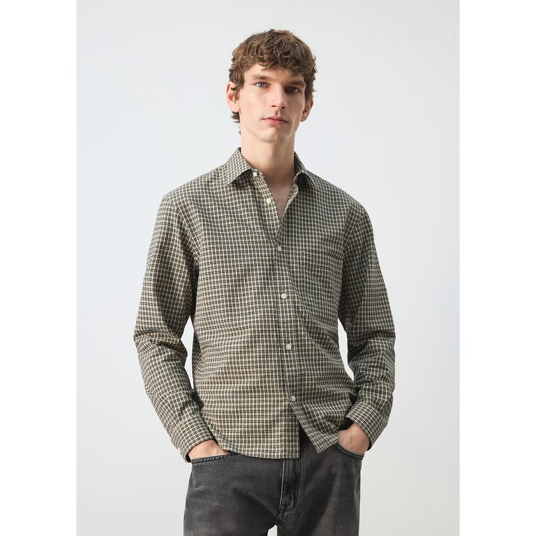 Camisa Cuadros Regular fit Hombre
