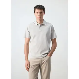 MANGO - Polo 100% Algodón Cuello Camisero Hombre