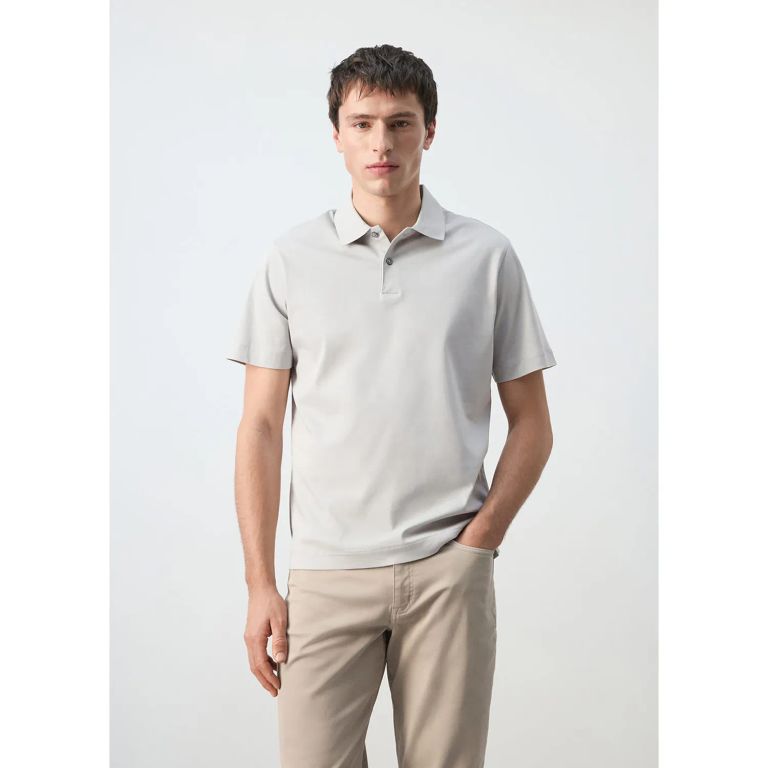 Polo 100% Algodón Cuello Camisero Hombre