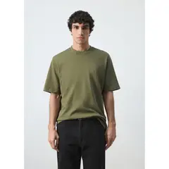 MANGO - Polo 100% Algodón Cuello Redondo Hombre