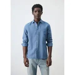 MANGO - Camisa Rayas Regular fit Hombre