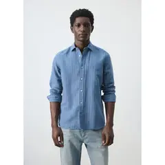 MANGO - Camisa Rayas Regular fit Hombre