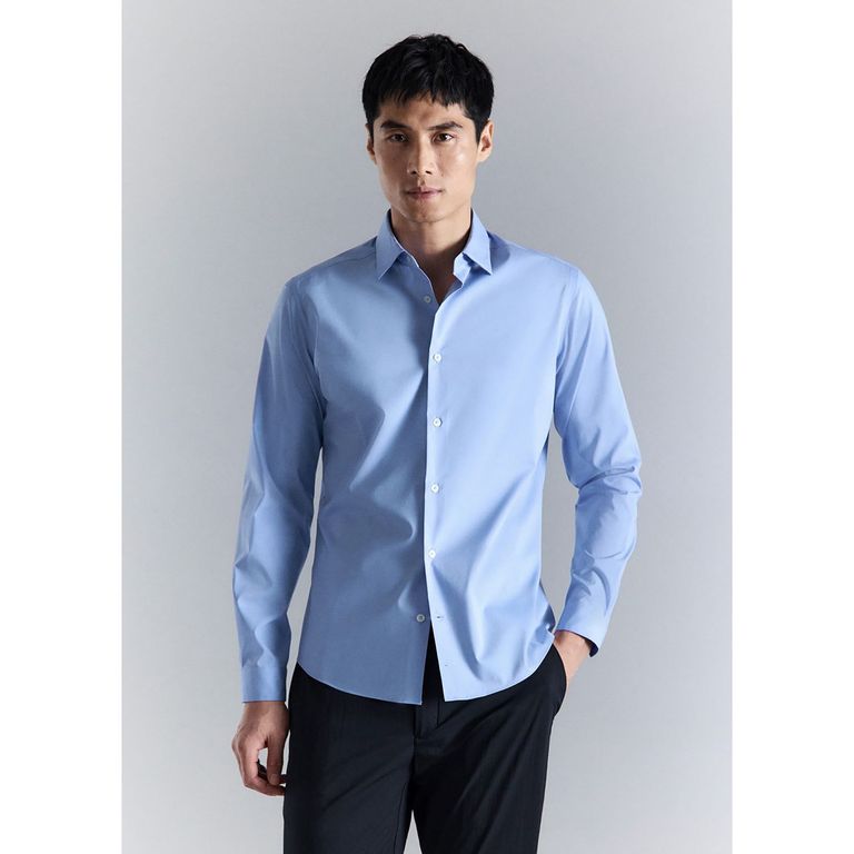 Camisa Algodón Regular fit Hombre
