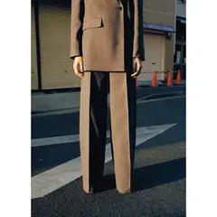 MANGO - Pantalón Straight Tiro Bajo Mujer