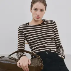 MANGO - Polo Manga Larga Mujer