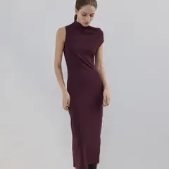 MANGO - Vestido Midi Mujer