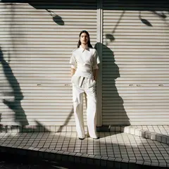 MANGO - Pantalón Cargo Tiro Medio Mujer