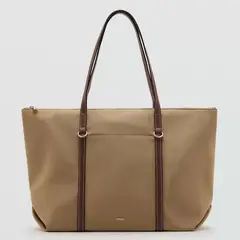 MANGO - Bolso Tote Cobalt