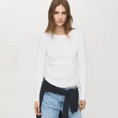 MANGO - Polo Manga Larga Mujer