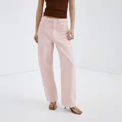 MANGO - Jean Balloon Fit Tiro Alto Mujer