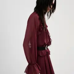 MANGO - Vestido Largo Mujer