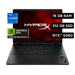 HP - Laptop Gaming OMEN HyperX Intel Core i7 16 GB RAM RTX 5060 512 GB SSD 15.3"