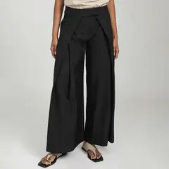 BASEMENT - Pantalón Wide Leg Mujer