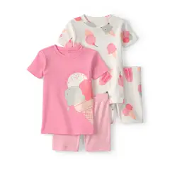 CARTERS - Pijama 4 Piezas Niña Algodón
