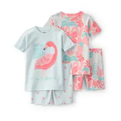 CARTERS - Pijama 4 Piezas Bebé Niña Algodón