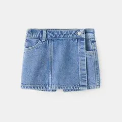 MANGO KIDS - Falda Short Bebé Niña Algodón