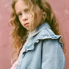 MANGO KIDS - Casaca Denim Bebé Niña