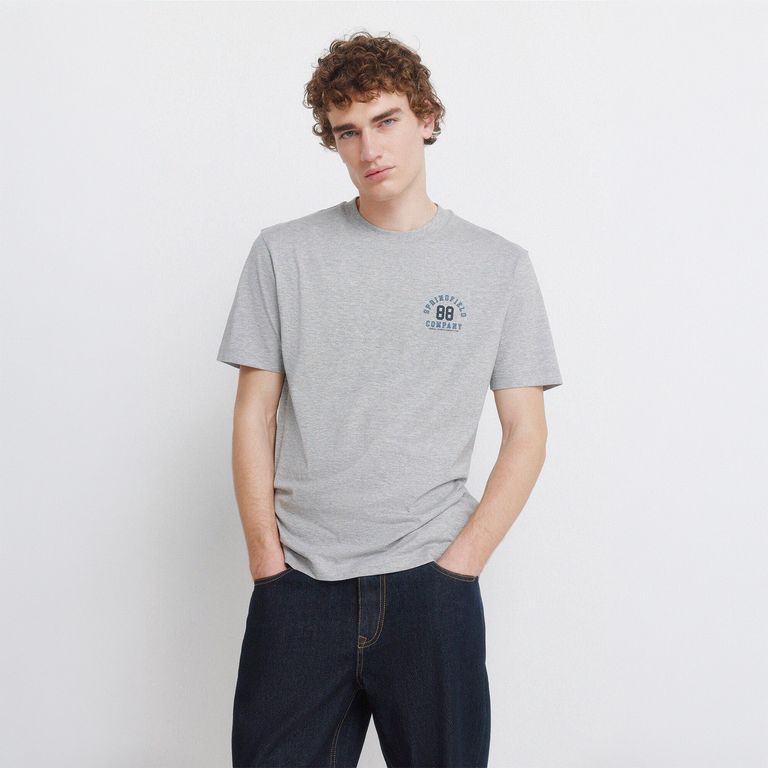 Polo Algodón Loose Fit Manga Corta Hombre