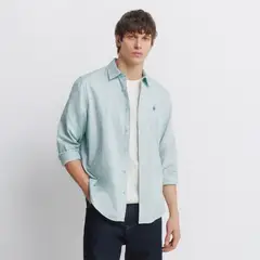 SPRINGFIELD - Camisa 100% Algodón Regular Fit Manga Larga Hombre