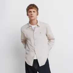 SPRINGFIELD - Camisa 100% Algodón Regular Fit Manga Larga Hombre