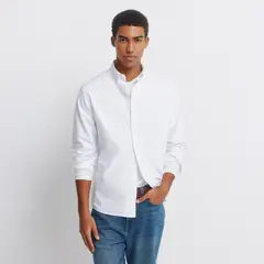 SPRINGFIELD - Camisa Algodón Regular Fit Manga Larga Hombre