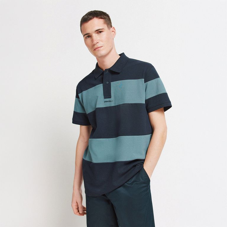 Polo piqué  100% Algodón regular fit rayas
