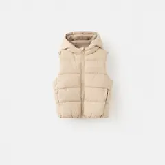 MANGO KIDS - Chaleco Bebé Niño con Capucha