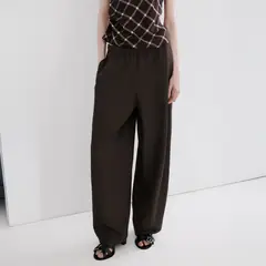 MANGO - Pantalón Recto Tiro Medio Mujer