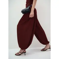 MANGO - Pantalón Balloon Tiro Medio Mujer