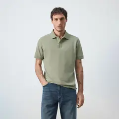 MANGO - Polo Piqué Regular fit Hombre