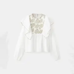 MANGO KIDS - Blusa Niña Manga Larga Algodón