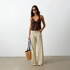 MANGO TEEN - Pantalón Straight Tiro Medio Mujer