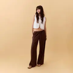 MANGO TEEN - Pantalón Straight Tiro Bajo Mujer