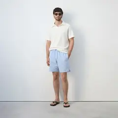 MANGO - Bañador seersucker Rayas Hombre