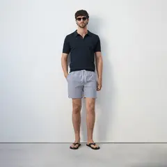 MANGO - Bañador seersucker Rayas Hombre